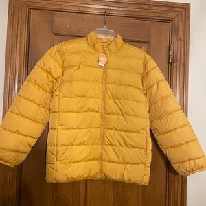 The Children’s Place Mustard Yellow Kids‎ Puffer Jacket, NWT, Size 18 (XXXL)
